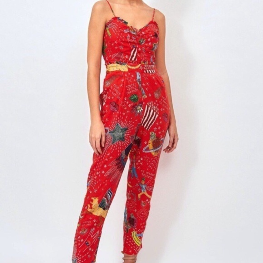 NWT FARM RIO Carnival Jumpsuit, XL - Picture 4 of 4